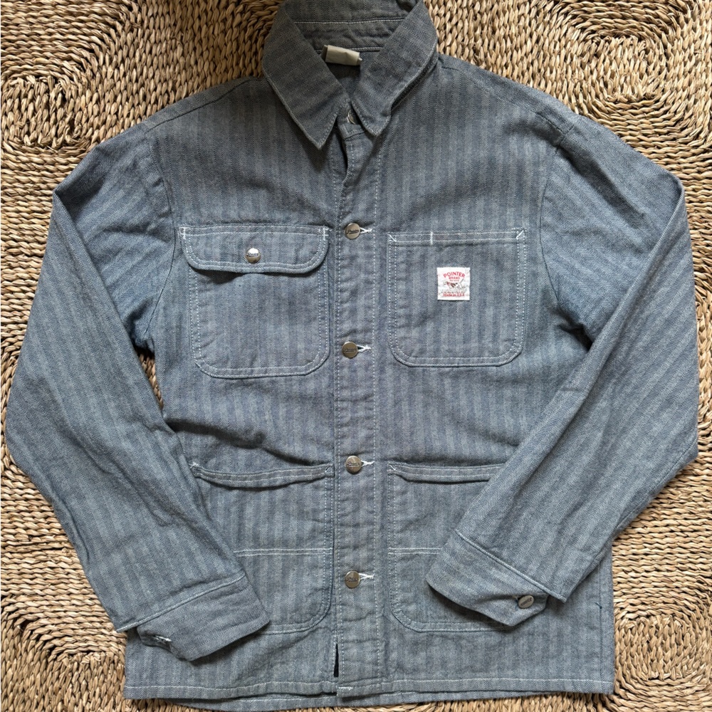 Pointer brand chore coat in “fisher stripe”